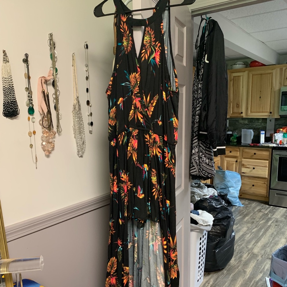 One piece tropical romper